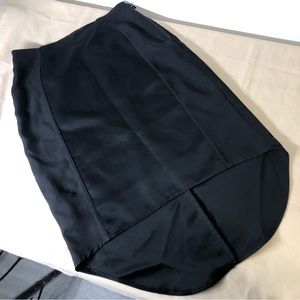 WIP Luxe Black High-Low Pencil Skirt